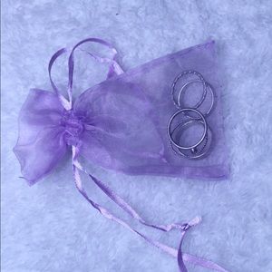 Jewelry - A brand new set of 5 silver rings Jewelry - A brand new set of 5 silver rings